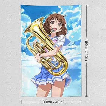 響け！ユーフォニアム　黄前久美子　タペストリー　ポスター Amazon.co.jp: タペストリー 響け！ユーフォニアム 黄前 久美子